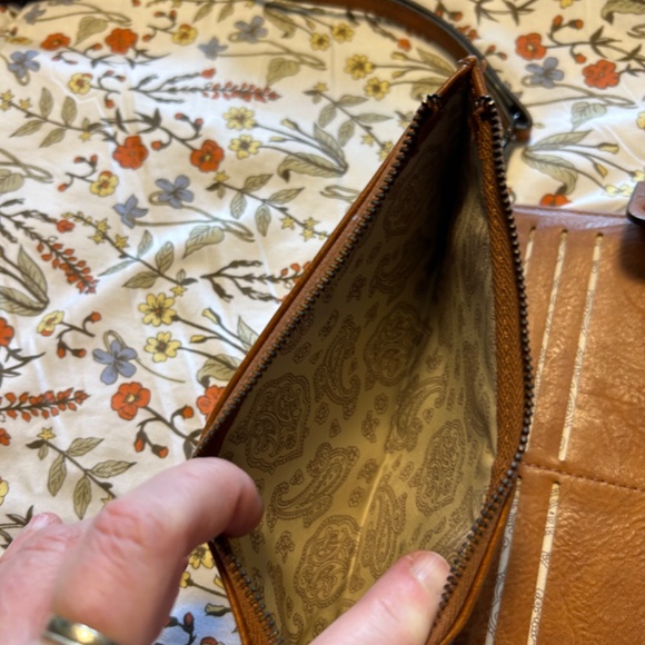 Brown Snap Closure Wallet/Wristlet - Picture 5 of 7